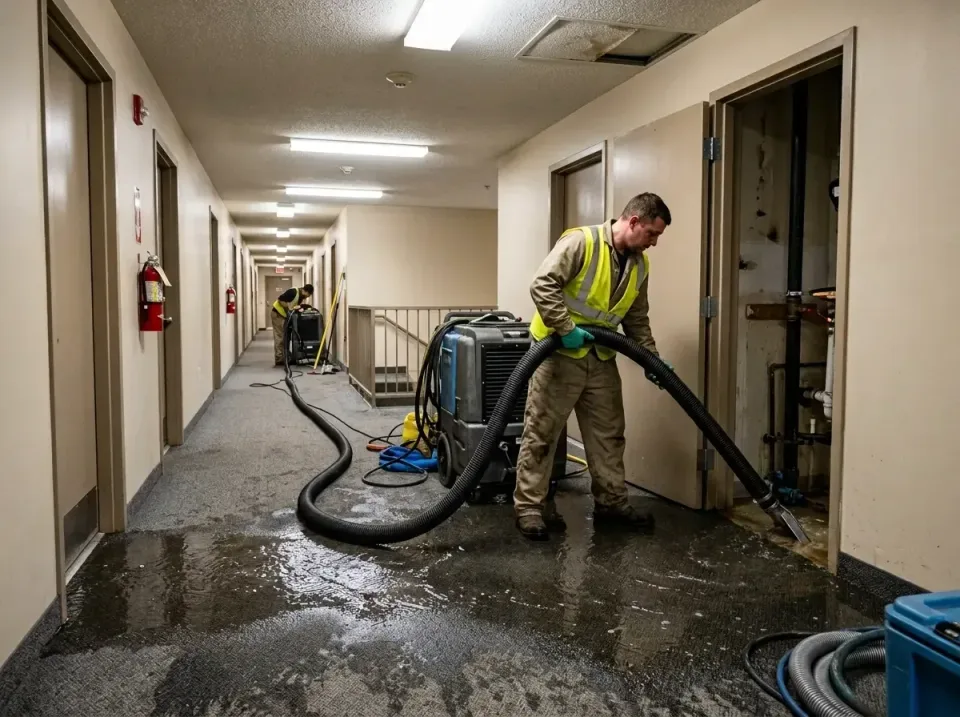 multi-unit-apartment-hallway-f-005 — frequently asked questions, Emergency Burst Pipe Water Extraction & Removal in Canyon C…